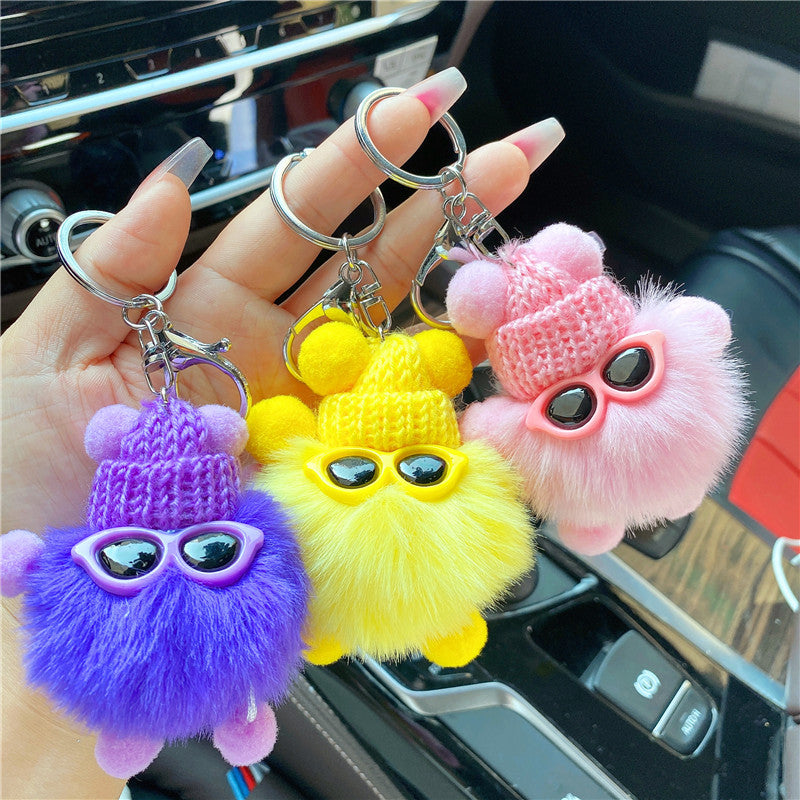 Wholesale Fur Ball Doll Keychain